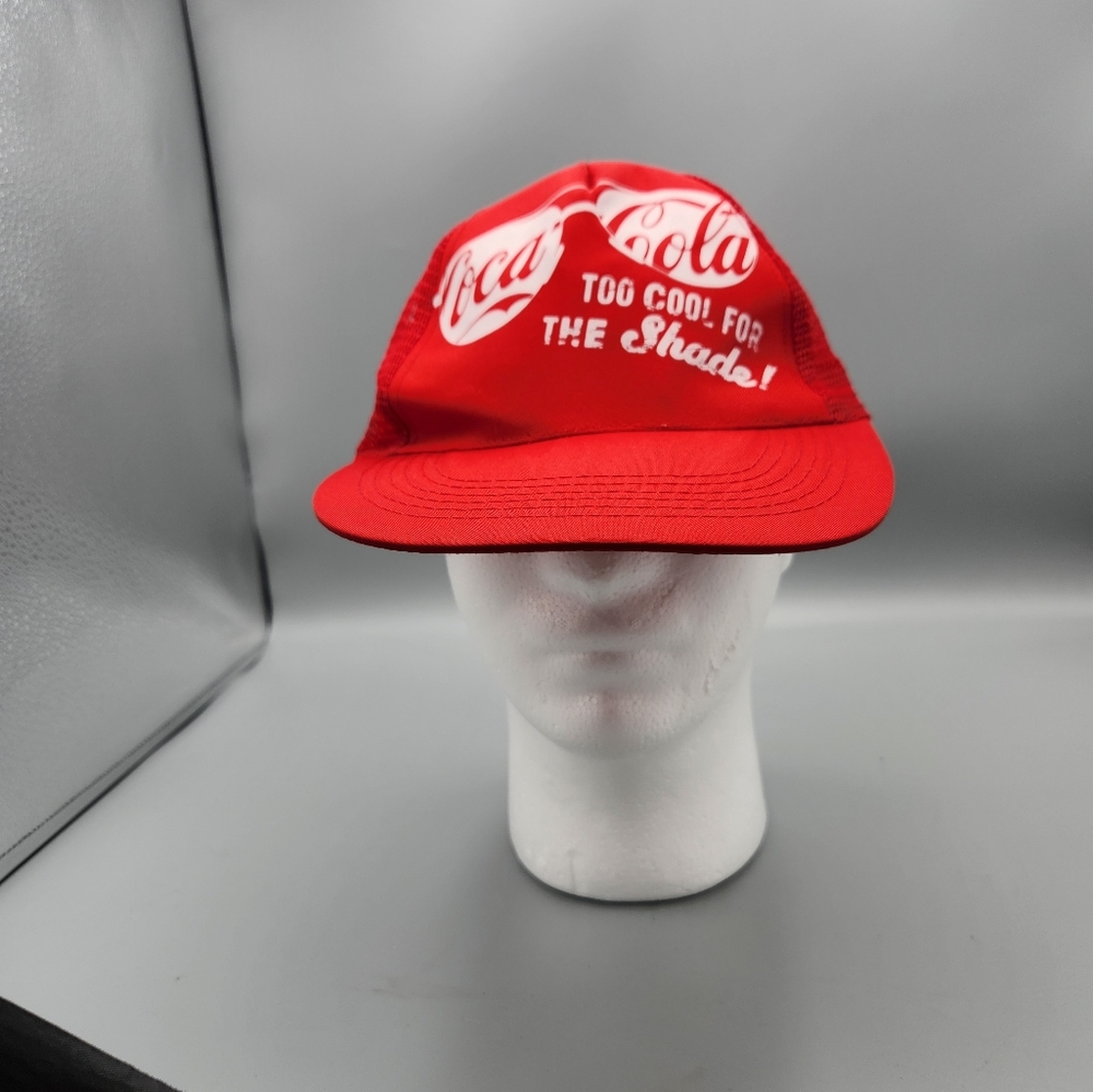 Vintage Coca Cola, Mesh Snapback Trucker Hat. Too Cool For The Shade.  